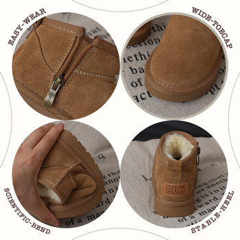 Dječje gležnjače od nubuka kravlje kože, unisex, vintage stil, marka Little shaoheng xshx, porijeklo: Wenzhou, Zhejiang