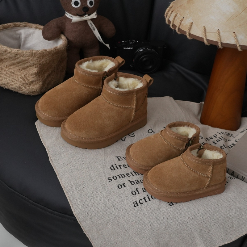 Dječje gležnjače od nubuka kravlje kože, unisex, vintage stil, marka Little shaoheng xshx, porijeklo: Wenzhou, Zhejiang
