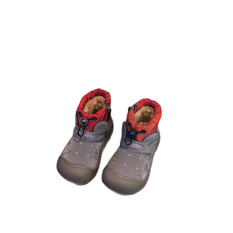 Botosei de iarnă unisex, exterior din Super Fiber, talpă din cauciuc, impermeabili și călduroși, stil coreean, pentru copii 7-16 ani