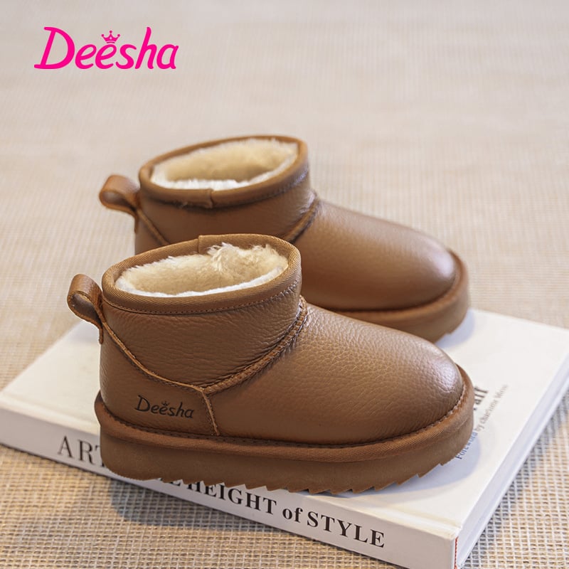 Dječje čizme do gležnja od teleće kože, casual stil, unisex, uzrast 4–16 godina