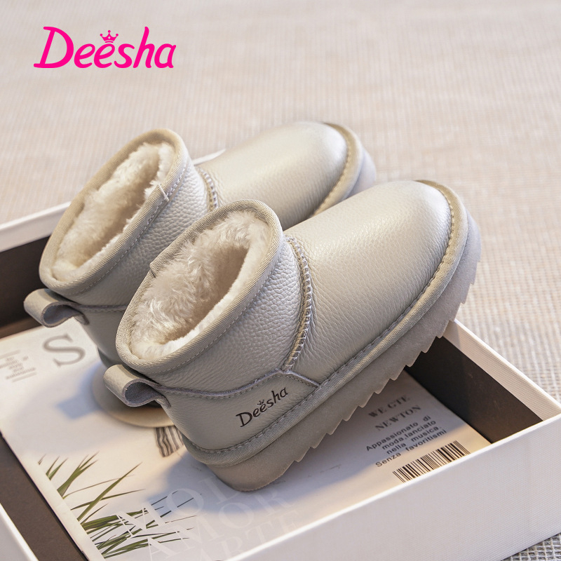 Dječje čizme do gležnja od teleće kože, casual stil, unisex, uzrast 4–16 godina