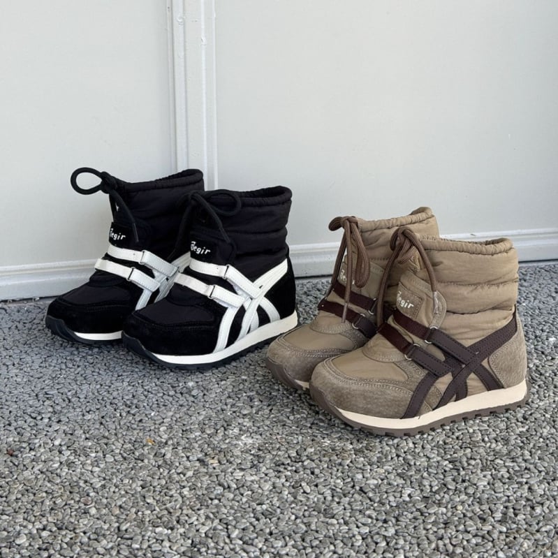Asmmini Botine de iarnă unisex pentru gleznă - talpă din cauciuc, partea superioară din piele de porc + pânză, stil minimalist modern, iarnă 2025
