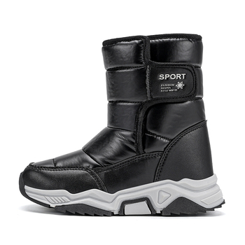 Dječje snježne čizme do gležnja, gornji dio mikrovlakana koža, unisex, sportski stil, za dob 4–16 godina