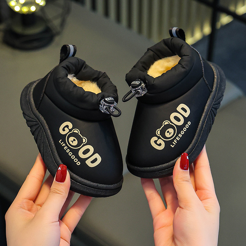 Botine de zăpadă pentru copii - design cartoon, partea superioară PU, unisex, vârsta 1-6 ani