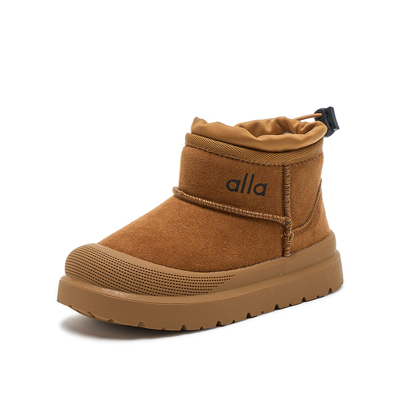 Ghete de iarnă pentru copii, glezne, unisex, partea superioară Super Fiber, talpă din cauciuc, vârsta 4–12 ani