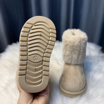 Lányoknak szóló bokacsizma - koreai stílus, felső rész műbőr, 7–16 éves korosztály