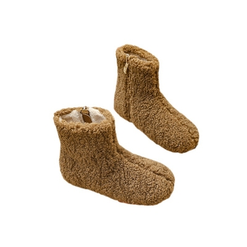 Cizme de iarnă pentru copii până la gleznă, căptușite cu fleece, fermoar lateral și partea superioară din blană, pentru vârste 1–12 ani