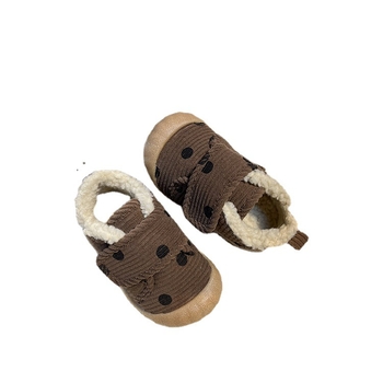 Pantofi de iarnă pentru copii 1–3 ani, unisex, cu Velcro, model cu buline