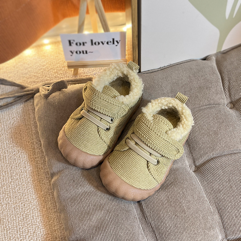 Pantofi de iarnă pentru copii 1–3 ani, unisex, cu Velcro, model cu buline