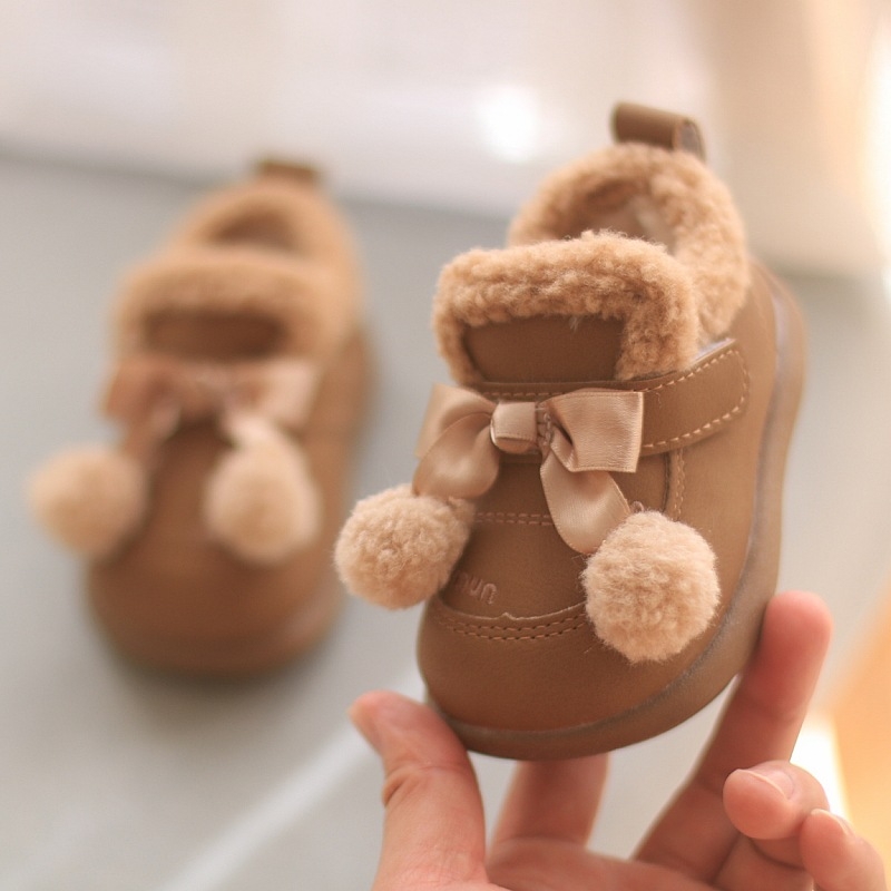 Zimske čizme za bebe i malu djecu, sa fleeceom iznutra i debelim, toplim pamukom, protuklizna mekana potplata, 1–3 godine, Unisex