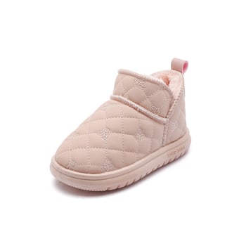Ghete de gleznă pentru copii; material superior: blană integrată; sex: unisex; vârste: 1-12 ani; stil: minimalist