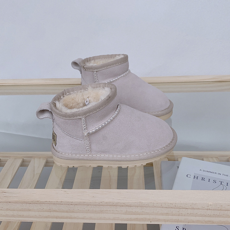 Unisex čizme za snijeg do gležnja, korejskog stila, s fleecem, za uzrast 1–16 godina