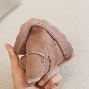 Čizmice do gležnja od nubuka, unisex za djecu 4–16 godina, ležerni stil (Gornji materijal: nubuk; Uzrast: 4–16 godina; Spol: unisex; Stil: ležerni)