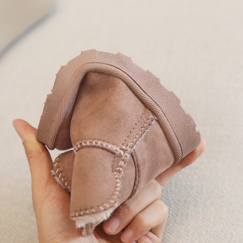 Čizmice do gležnja od nubuka, unisex za djecu 4–16 godina, ležerni stil (Gornji materijal: nubuk; Uzrast: 4–16 godina; Spol: unisex; Stil: ležerni)