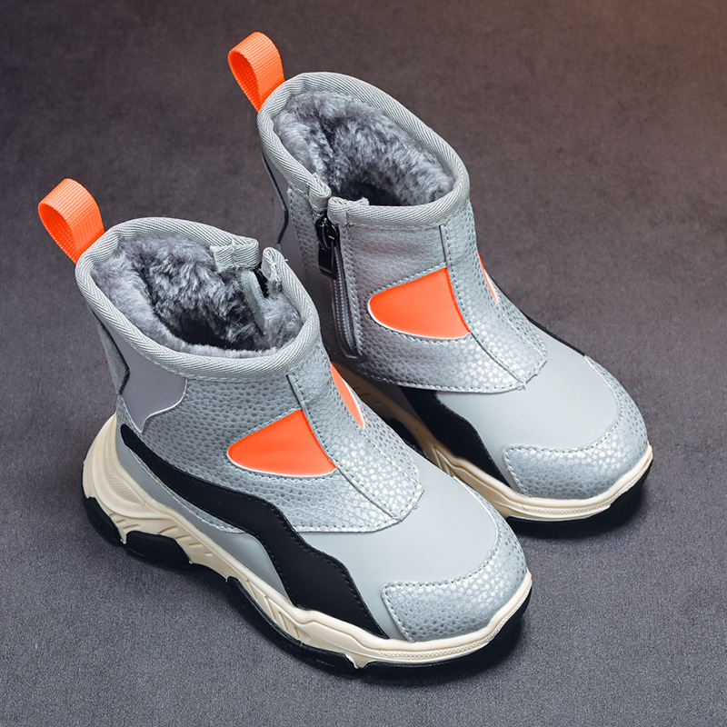 Dječje gležnjače od mikrovlaknastog kože, unisex, casual stil, za dob 4–16 godina.