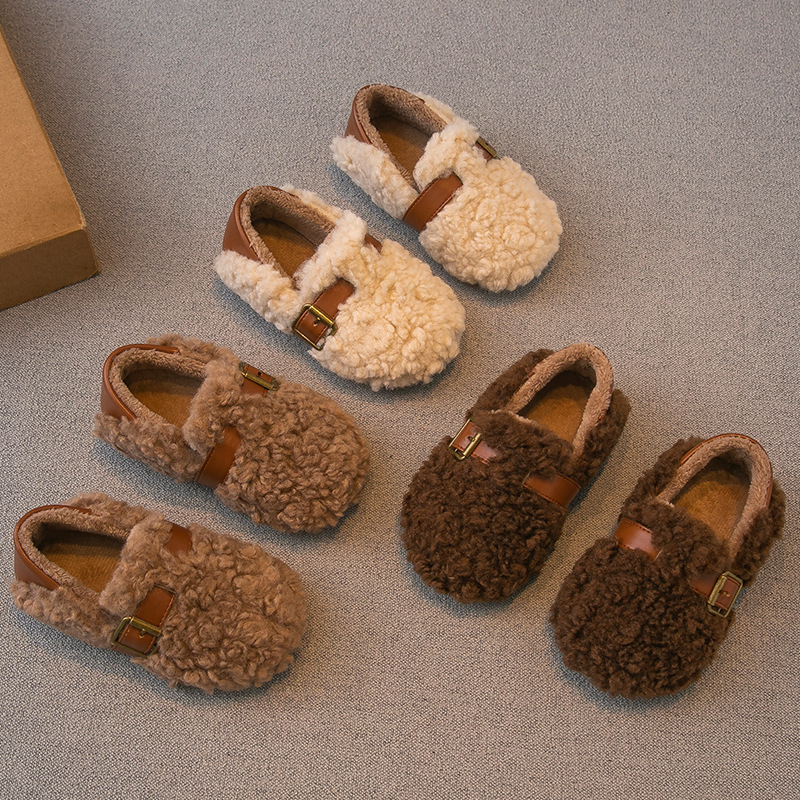 Little Magic Fairy Mao Mao detské topánky pre dievčatá, kórejský štýl, hornej materiál: Xishi velúr, podšívka: fleece-lined, podrážka: guma