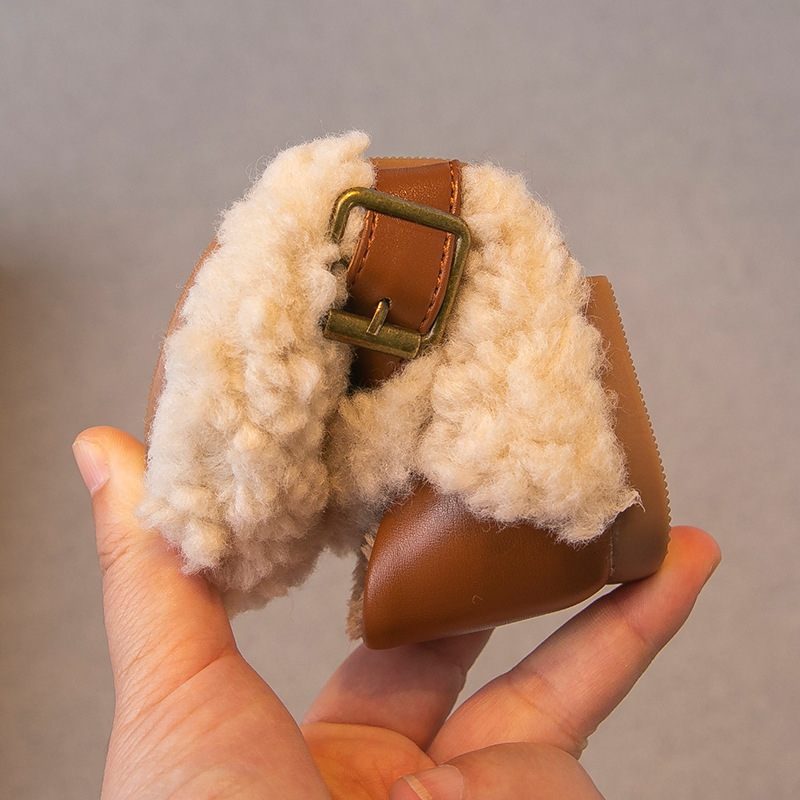 Little Magic Fairy Mao Mao detské topánky pre dievčatá, kórejský štýl, hornej materiál: Xishi velúr, podšívka: fleece-lined, podrážka: guma