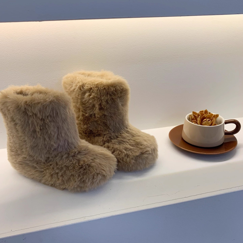 Dječje gležnjače za djevojčice s pahuljastim gornjim dijelom i fleeceom, korejska verzija, za dob 1–12 godina