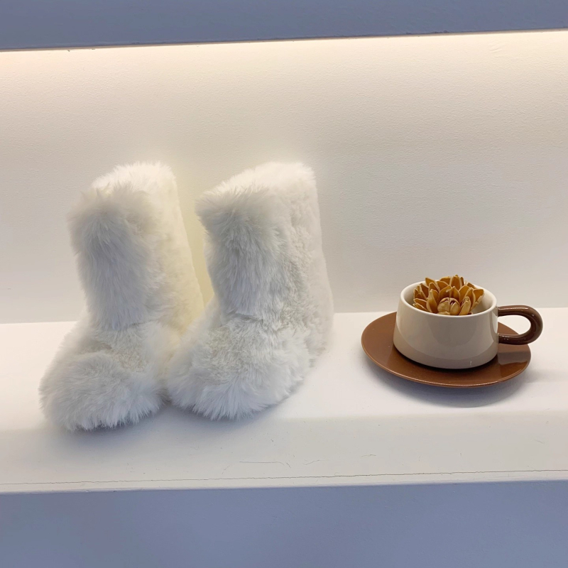 Dječje gležnjače za djevojčice s pahuljastim gornjim dijelom i fleeceom, korejska verzija, za dob 1–12 godina