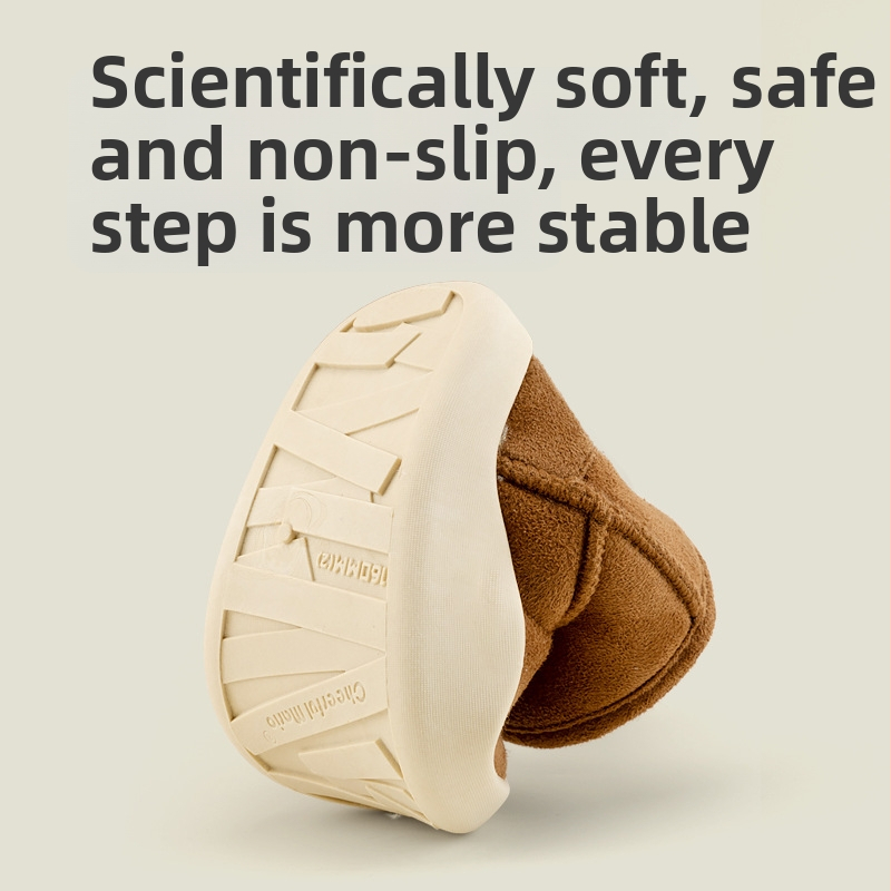 Happy Mary detské snehové čižmy – semišové vrchné, podrážka z TPR, unisex zimné čižmy pre deti 4–16 rokov