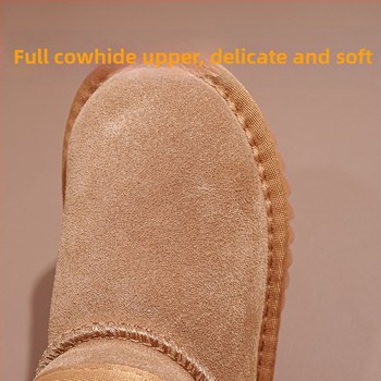 Detské protišmykové zimné členkové čižmy, fleecová podšívka, vrchný materiál hovädzí velúr, unisex, pre deti 1-16 rokov