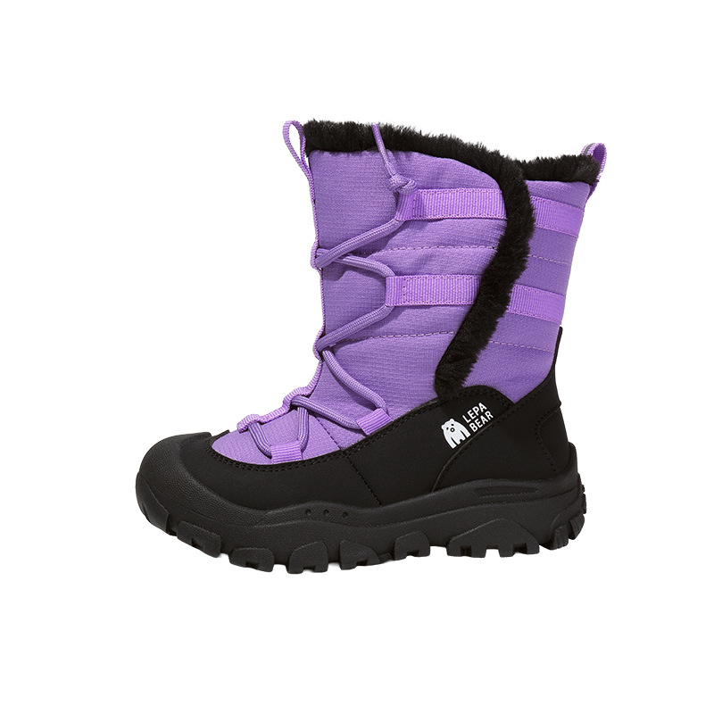 Dječje zimske čizme do gležnja, vodootporne, gornji dio od Super Fiber, gumeni potplat, unisex, Lepabear, zimski outdoor model