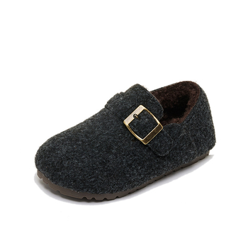 Dječje tenisice u korejskom stilu, Birkenstock-inspirirane, s vunenom podstavom, niskog profila, zimski model 2025