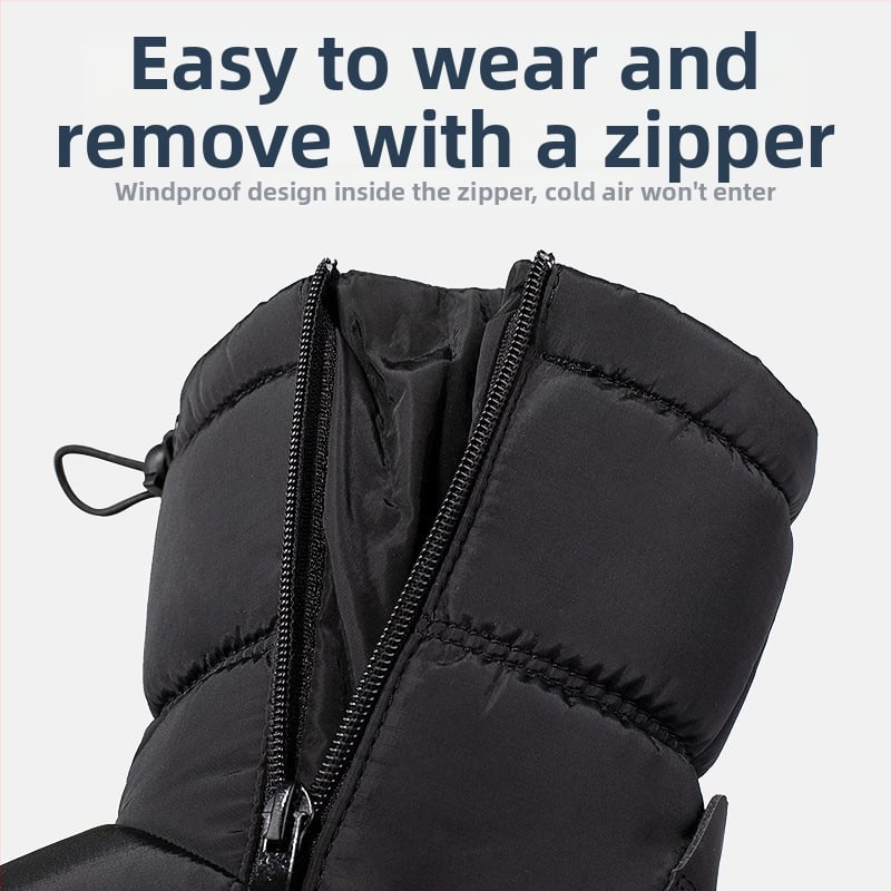 Vaikiški žieminiai bateliai iki kulkšnies su pūkine viduje, storesnė šilumos izoliacija, 7–16 metų amžius, šoninis užtrauktukas, neslidus ir atsparus vandeniui padas