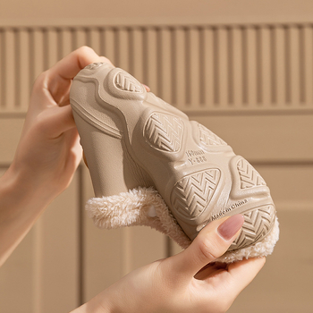 Gyerek téli pamut papucsok – meleg fleece béléssel, EVA vízálló talppal, levehető dizájn, uniszex 4–16 éveseknek