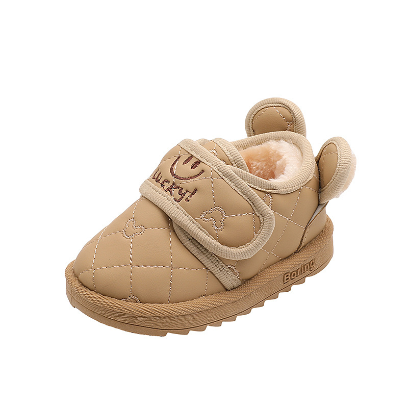 Baba téli bakancs fleece béléssel, Velcro-zárás, gumírozott talp, vízálló