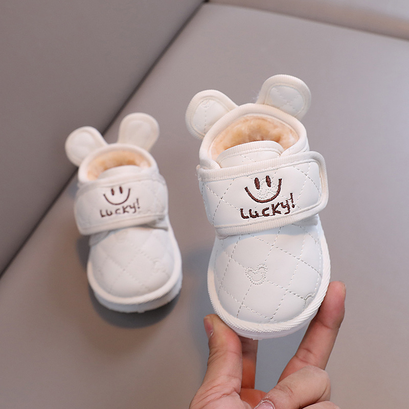 Baba téli bakancs fleece béléssel, Velcro-zárás, gumírozott talp, vízálló