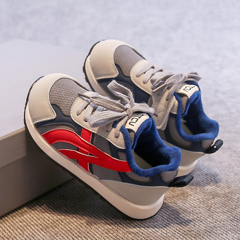 Uniszex gyerekeknek szóló edzőcipő, 4-12 éveseknek, felsőrész műbőr, TPR talp, vastagított kivitel, Velcro zárás, betű mintázat, 2025-ös tél