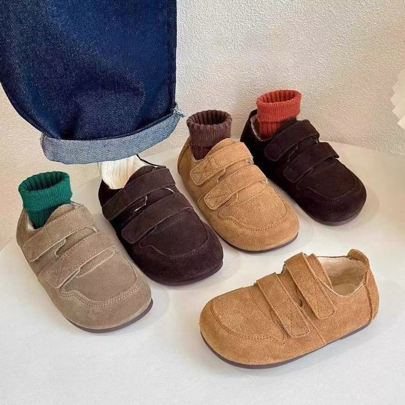 Dječje pamučne tenisice s flekso podstavom, debela gumena potplata, zatvaranje na Velcro, korejski stil
