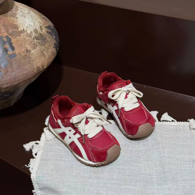 Dječje cipele za jesen-zimu 2025, mekana podstava, sportske i svakodnevne tenisice, Forrest Gump stil, pamučne tenisice s fleec podstavom