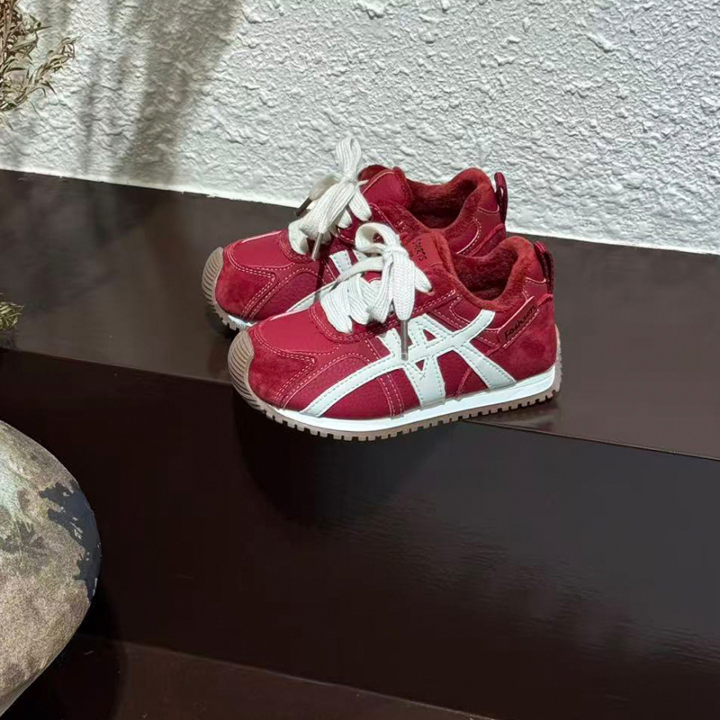 Dječje cipele za jesen-zimu 2025, mekana podstava, sportske i svakodnevne tenisice, Forrest Gump stil, pamučne tenisice s fleec podstavom