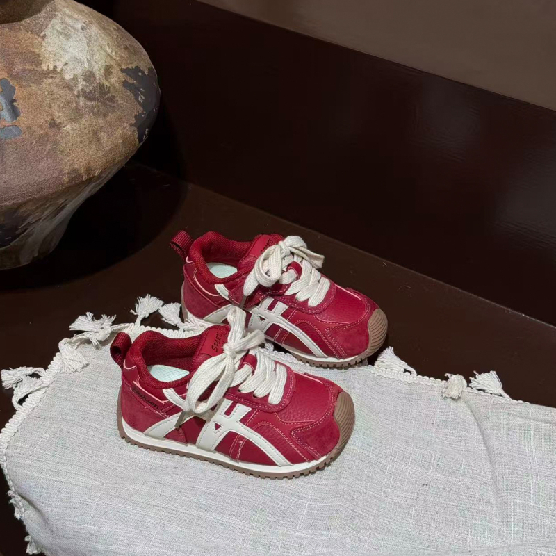 Dječje cipele za jesen-zimu 2025, mekana podstava, sportske i svakodnevne tenisice, Forrest Gump stil, pamučne tenisice s fleec podstavom