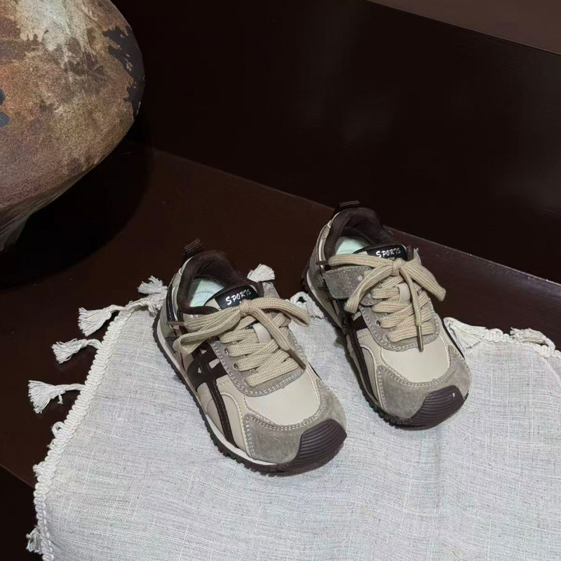 Dječje cipele za jesen-zimu 2025, mekana podstava, sportske i svakodnevne tenisice, Forrest Gump stil, pamučne tenisice s fleec podstavom