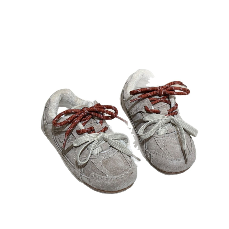 Dječje zimske pamučne tenisice, unisex, korejskog stila trening tenisice sa Velcro zatvaračem, topla fleece podstava
