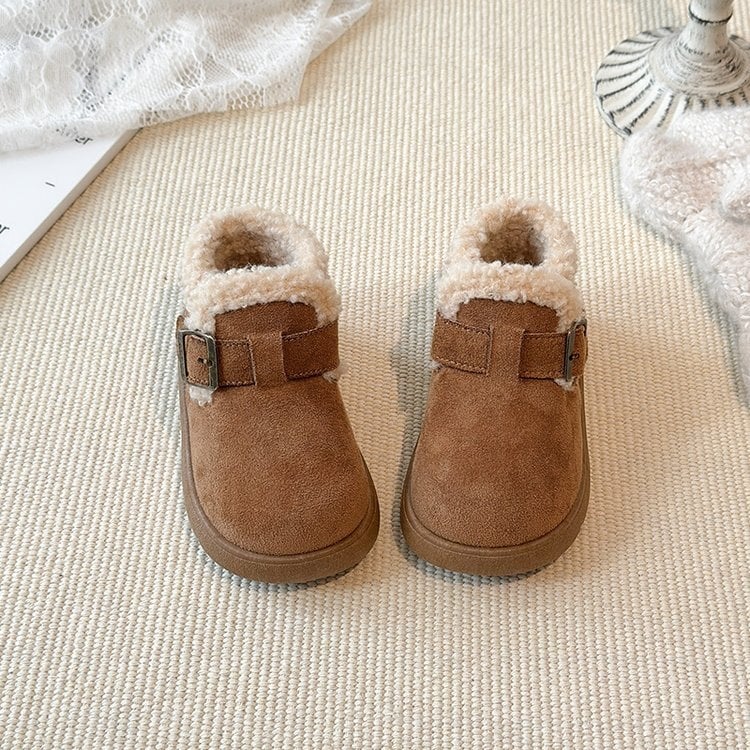 Lányoknak készült fleece-beléssel ellátott bokacipő, téli modell 2025, szintetikus bőr felsőrész, gumi talp, 1–6 éveseknek