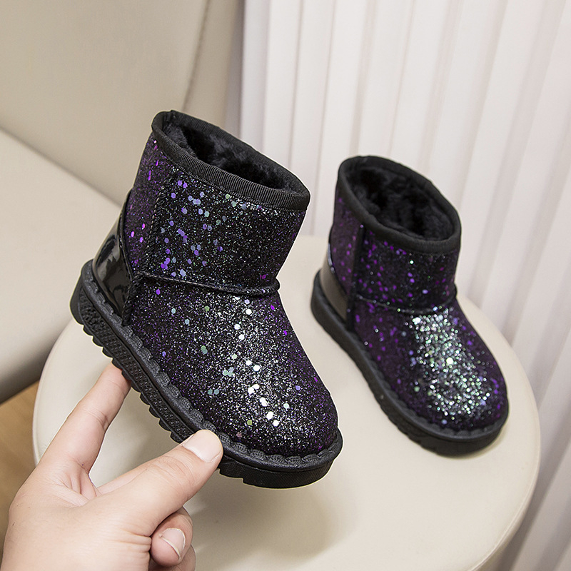 Dječje snježne čizme - unisex, casual gležnjače s gornjim dijelom od sintetičke kože, za dob 4–6 godina