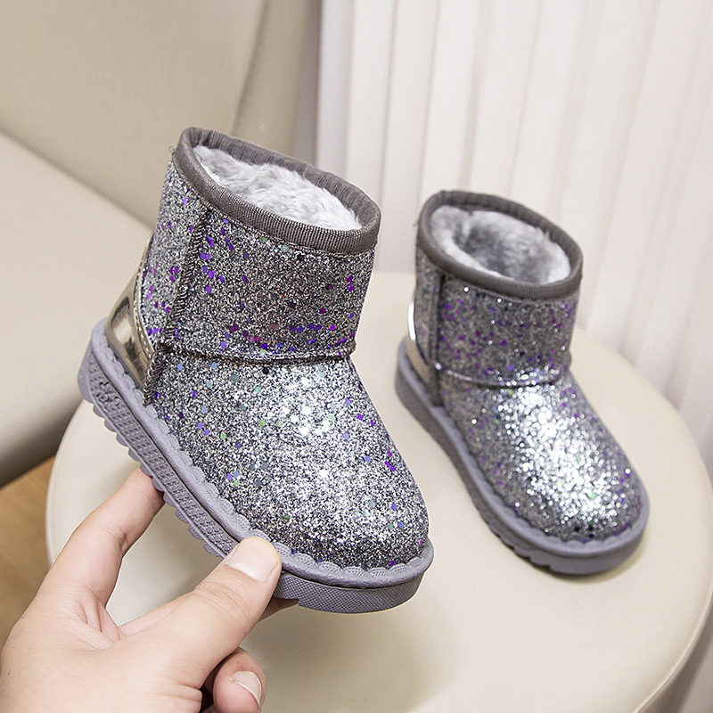 Dječje snježne čizme - unisex, casual gležnjače s gornjim dijelom od sintetičke kože, za dob 4–6 godina