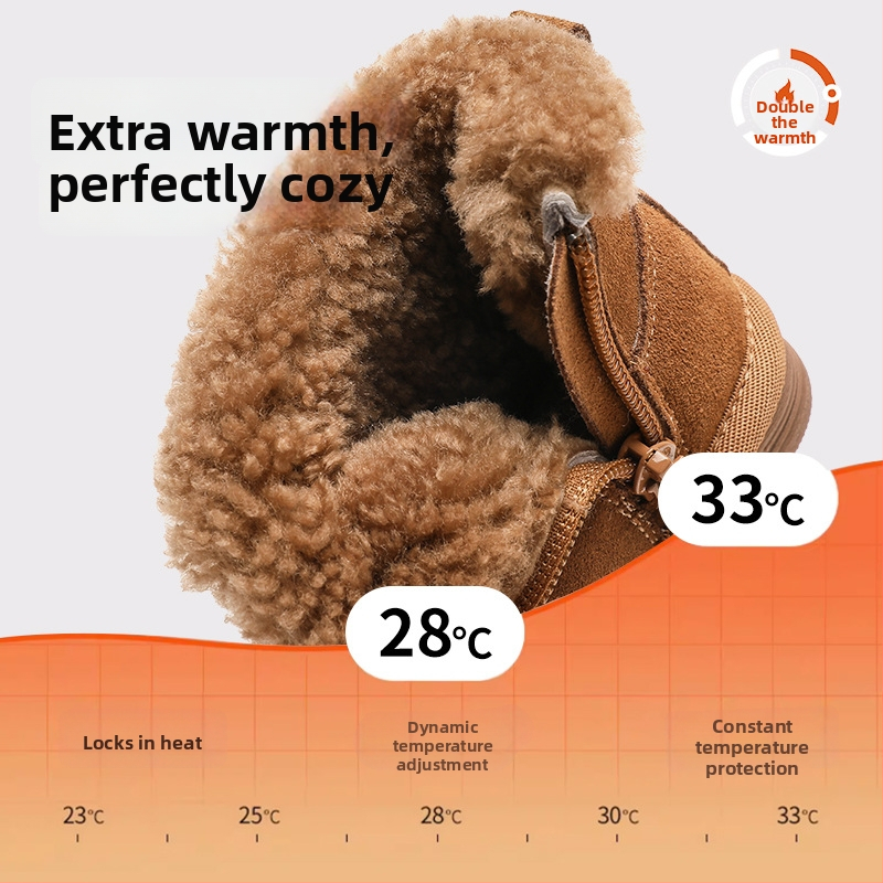 Unisex gležnjače s krznenim gornjim dijelom za djecu 1–6 godina, ležerni stil (Unisex; krzneni gornji dio; 1–6 godina; ležerni stil)