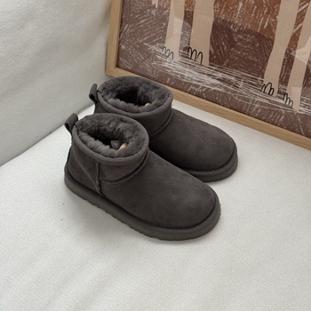 Gyerekeknek szóló bokacsizma, felső része szőrme integrált, EVA talp, uniszex, 4–12 évesek, téli 2025 kiadás