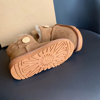 Unisex detské členkové čižmy s kožušinovou vrchnou časťou, casual štýl, zapínanie na gombík, teplé podšitie, vek 4–16 rokov