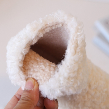 Mergaitėms snieginiai batai su fliso pamušalu, velūrinis viršus, gumos padas, amžiaus intervalas 4–12 metų