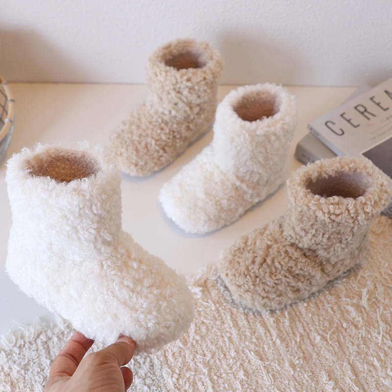 Mergaitėms snieginiai batai su fliso pamušalu, velūrinis viršus, gumos padas, amžiaus intervalas 4–12 metų