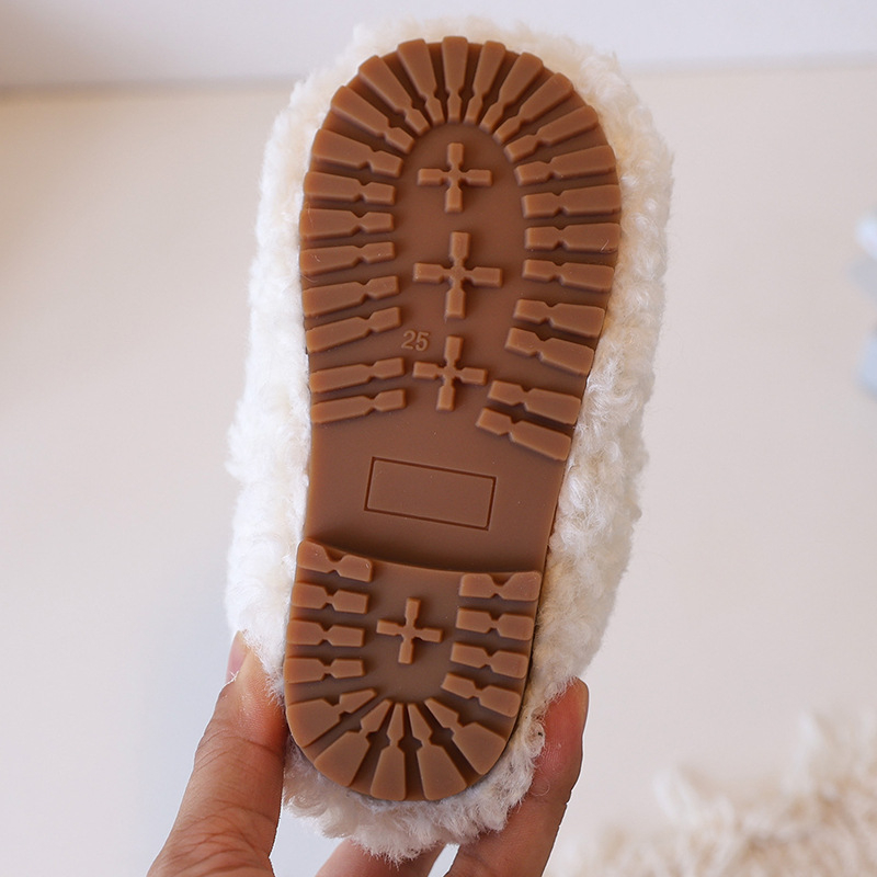 Mergaitėms snieginiai batai su fliso pamušalu, velūrinis viršus, gumos padas, amžiaus intervalas 4–12 metų