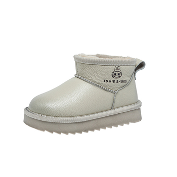 Vaikų kulkšnies aulinukai odiniu viršumi, atsparūs vandeniui, unisex, su šilta pamušalu, amžiaus grupė 4–16 metų, žiema-ruduo