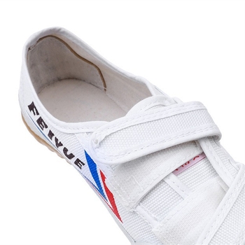 Bērnu Velcro cīņas mākslu kurpes ar elpojošu tehnoloģiju, anti-slīdēšana gumijas zole, kanvas augšdaļa, iekštelpu trenēšanai