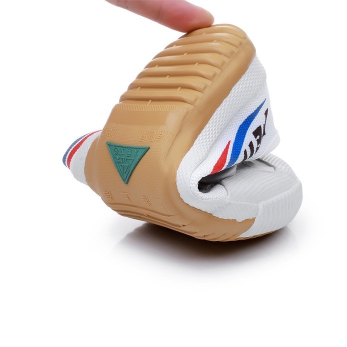 Bērnu Velcro cīņas mākslu kurpes ar elpojošu tehnoloģiju, anti-slīdēšana gumijas zole, kanvas augšdaļa, iekštelpu trenēšanai